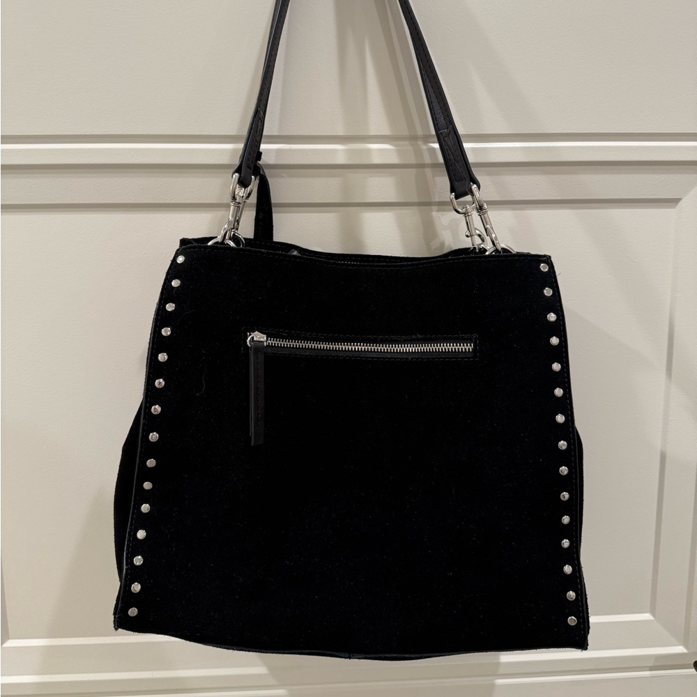 American Leather Co. 100% suede leather studded purse